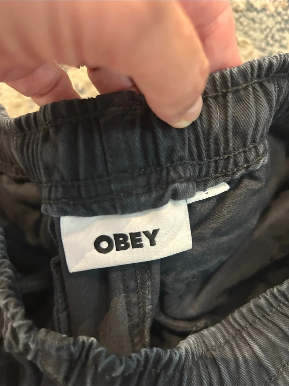 Obey Black Flat Front Men’s Shorts